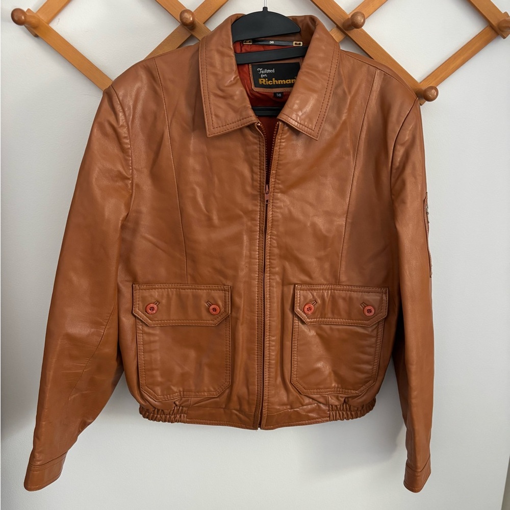 Vintage Richman 100% Leather Jacket (Size 38 / Medium Fit)